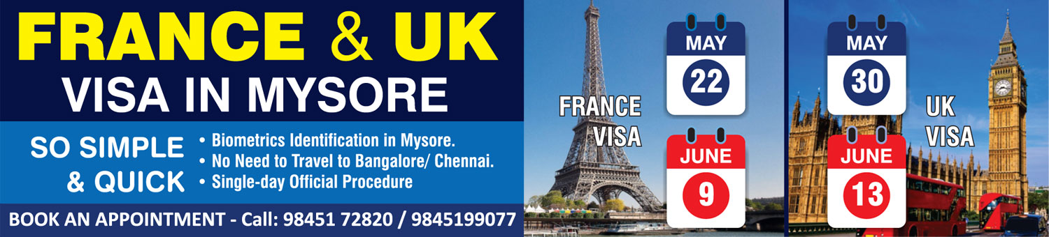 France and UK Visa in Mysore